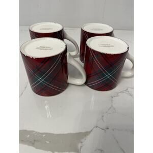 William Sonoma Tartan Plaid Mugs 14 oz  Set of 4 Discontinued